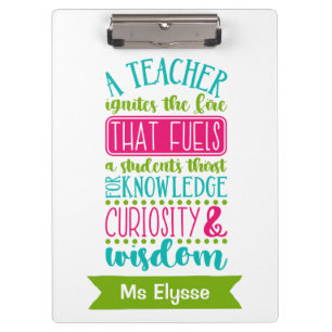Pranchetas Clipboards de Professores Personalizados - Ignora