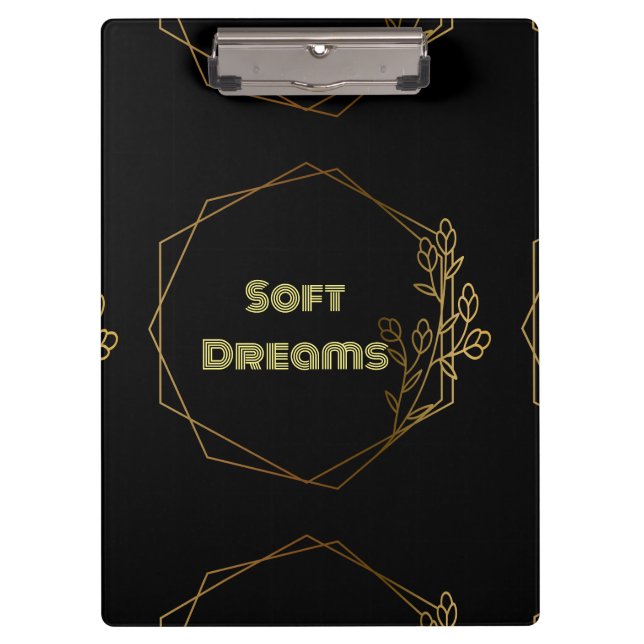 Pranchetas Clipboards Soft Dreams personalizados belos artigo (Frente)