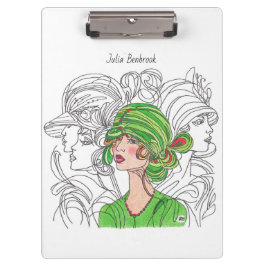 Pranchetas Clipe Conselho Flapper Girl