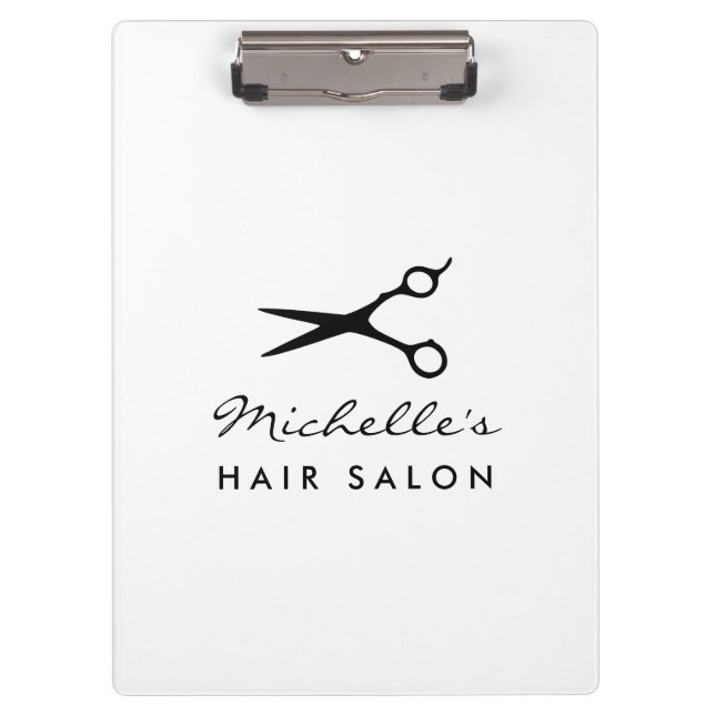 Pranchetas Clipes personalizados de salões de cabelo para cab (Frente)