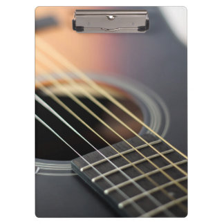 Pranchetas Close up da guitarra do Sunburst