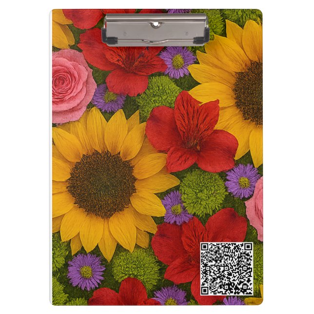 Pranchetas Cobrir inteligente Sunflower e Rosa iPad (Frente)