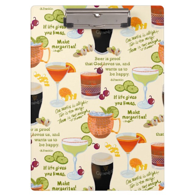 Pranchetas Cocktails e conversação (Frente)