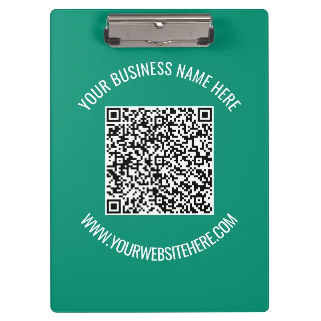 Pranchetas Código QR e Promocional de Texto Personalizado Mod (Frente)