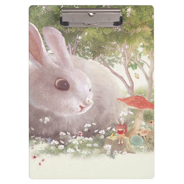 Pranchetas Coelhinho com Flores (Frente)