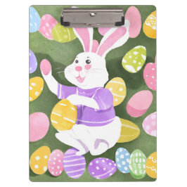 Pranchetas coelho com ovos de Páscoa