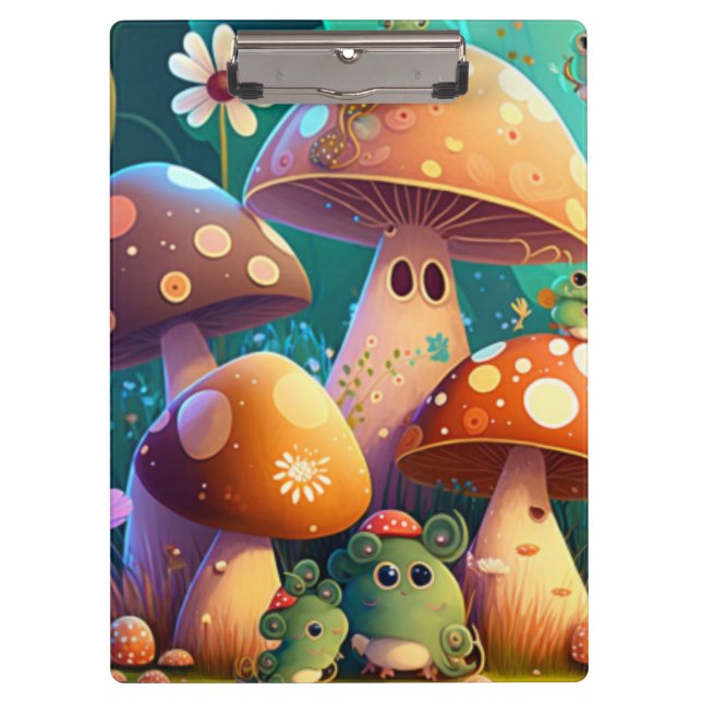 Pranchetas Cogumelos cubanos no Bloco de Anotações Espiral da (Frente)