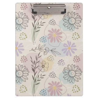Pranchetas Colagem de Flores Silvestres Pastel – Geométrico F