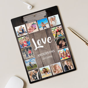 Pranchetas Colagem de Fotografias Personalizada Farmhouse Rus