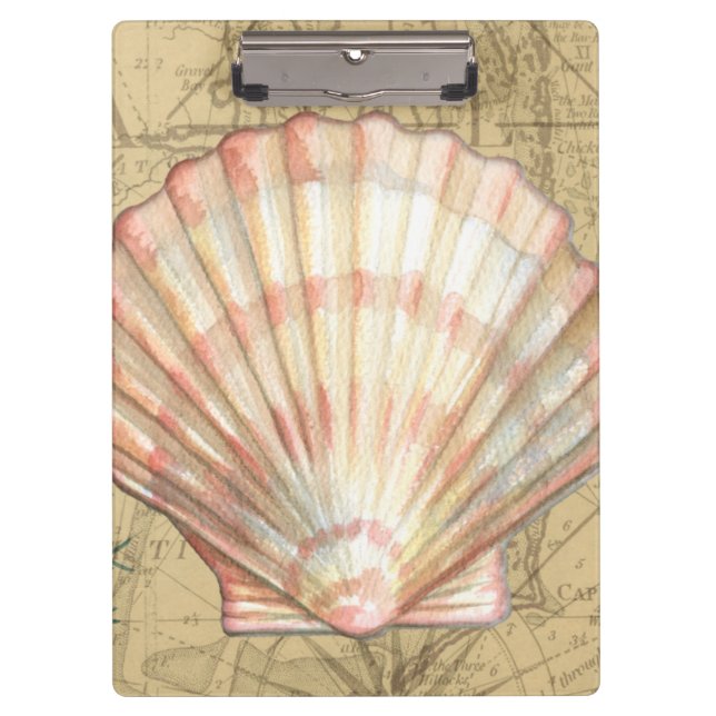 Pranchetas Colagem de Mapa Costeiro (Frente)