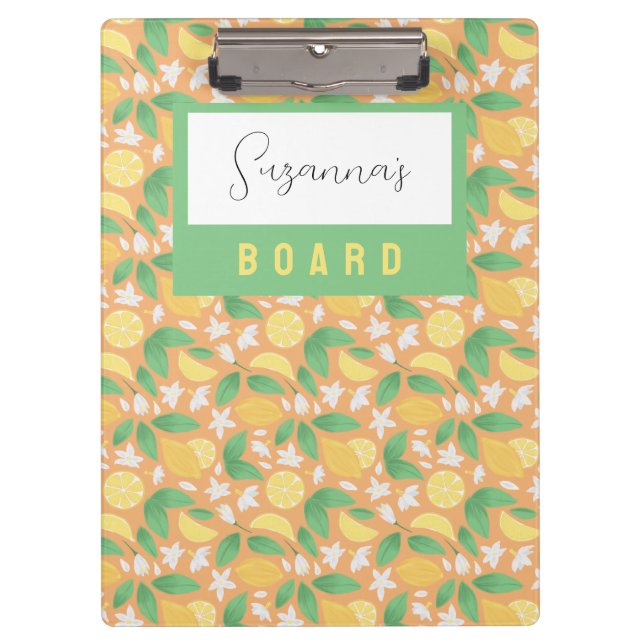 Pranchetas Coleção de padrões da cesta de fruta - Limão (Frente)