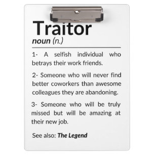 Pranchetas Colega de despedida engraçado, colega saindo do tr