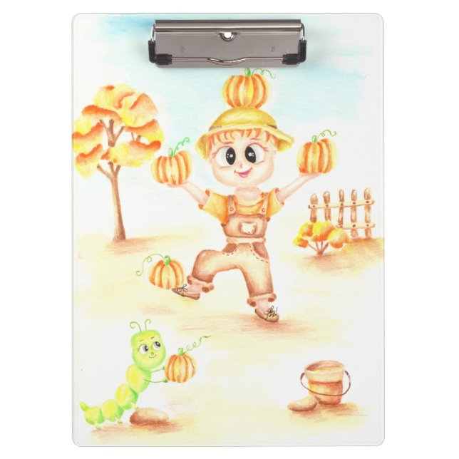 Pranchetas colheita de feliz, garotinho de gengibre (Frente)