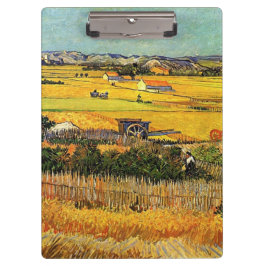 Pranchetas Colheita em La Crau, com Montmajour no Backgro