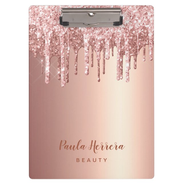 Pranchetas Colírio na moda de cobre, rosa de cobre, dourado,  (Frente)