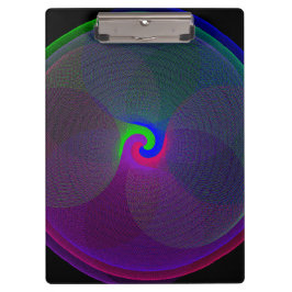 Pranchetas Colorful Fused Center Geometric Clipboard