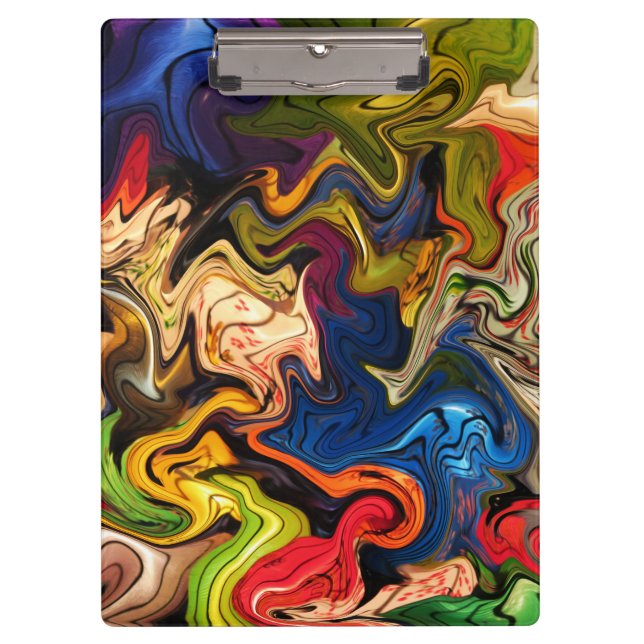 Pranchetas colorida, alegre, colorida + padrão, têxtil (Frente)