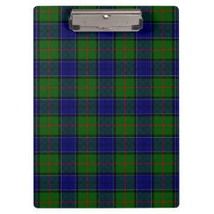 Pranchetas Colquhoun tartan xadrez verde azul