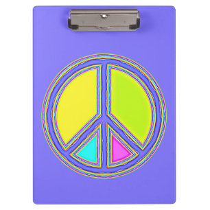 Pranchetas Com Cores Preenchidas Sinal de PAZ 1
