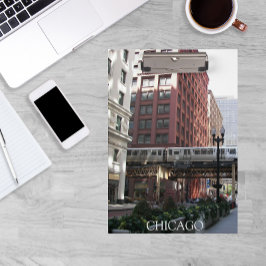 Pranchetas Comboio em loop em Chicago