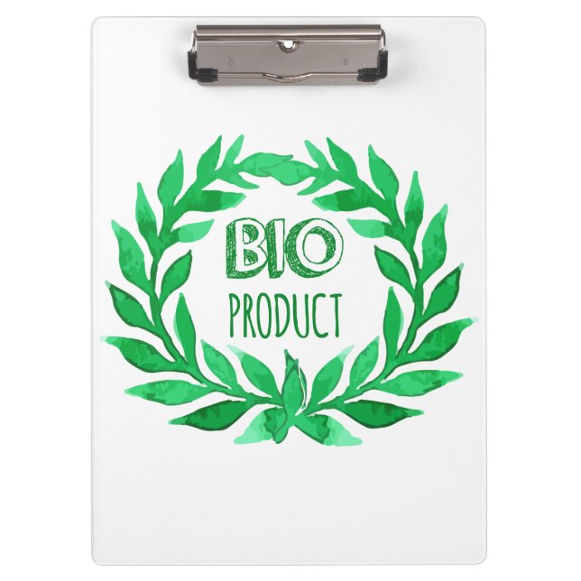 Pranchetas Comida verde de Fazenda de aquarela de bioproduto (Frente)