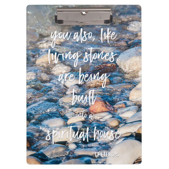 Pranchetas Como verso da bíblia de Peter das pedras vivas o ø (Frente)