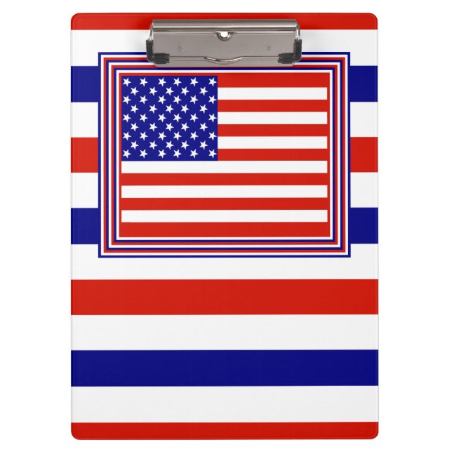Pranchetas Conselho American Flag Clip (Frente)