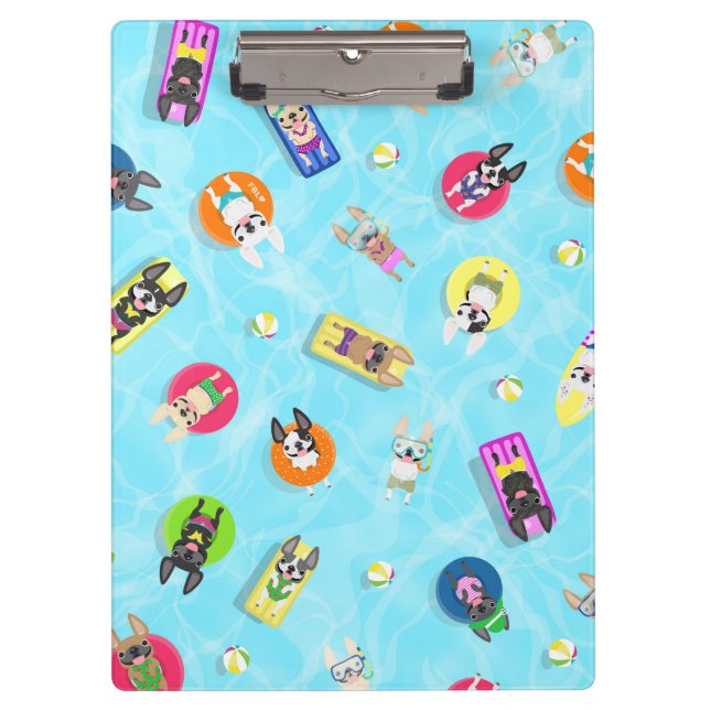 Pranchetas Conselho de Clip do Partido da Piscina Francesa (Frente)