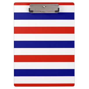 Pranchetas Conselho de clipe vermelho branco e azul