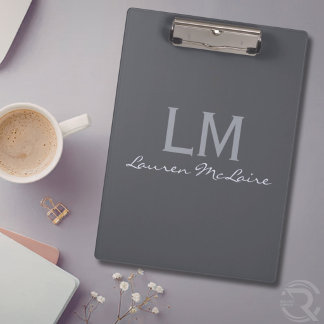 Pranchetas Consultor Financeiro Corporativo Cinza Ardósia Esb