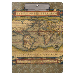 Pranchetas Continentes do Viagem mundial de mapas antigos