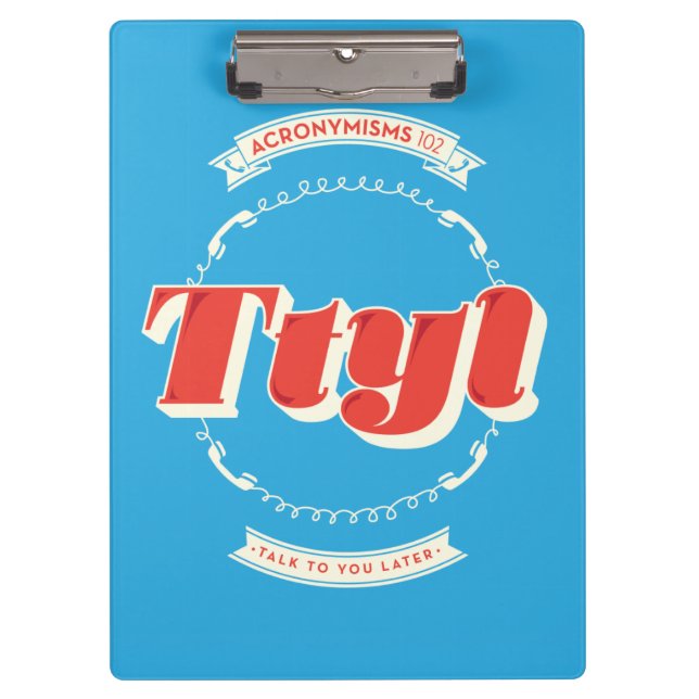 Pranchetas Conversa a você mais tarde (Frente)