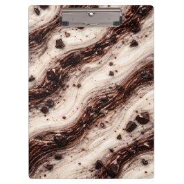 Pranchetas Cookies and Cream Milkshake Marble Texture Design