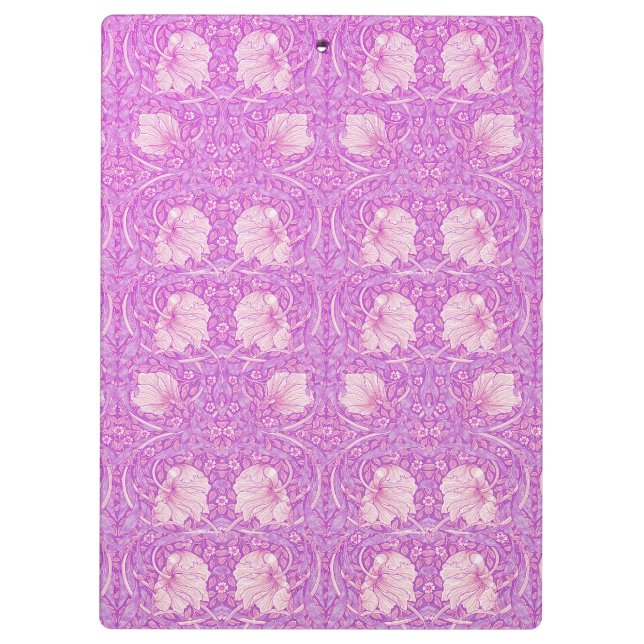 Pranchetas Cor de laranja rosa,pimpernel,William Morris, padr (Verso)