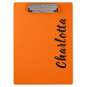 Pranchetas Cor Sólido Laranja Neon Sunset Personalizada