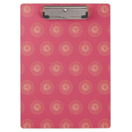 Pranchetas Coral | Golden Zinnia Flower Medallions