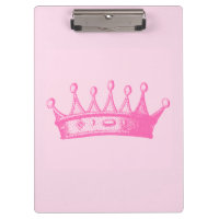 Coroa princesa magenta em fundo rosa
