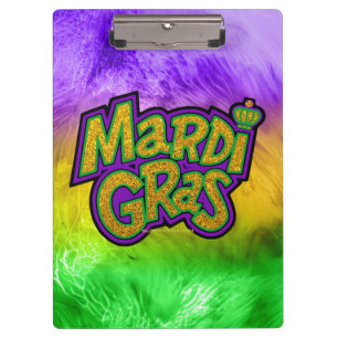 Pranchetas Coroa tema Mardi Gras festivo SlipperyJoe's reinf