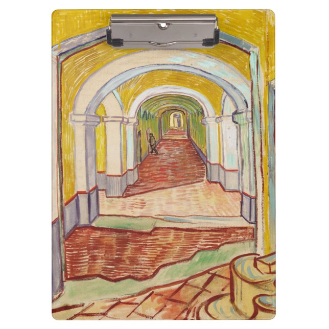 Pranchetas Corredor no Asilo (por Vincent van Gogh) (Frente)