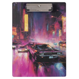 Pranchetas Corrida noturna em Vibrant City