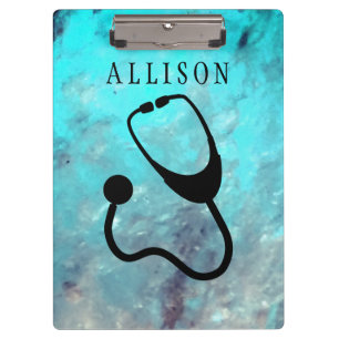 Pranchetas Costume médico de turquesa do mármore do