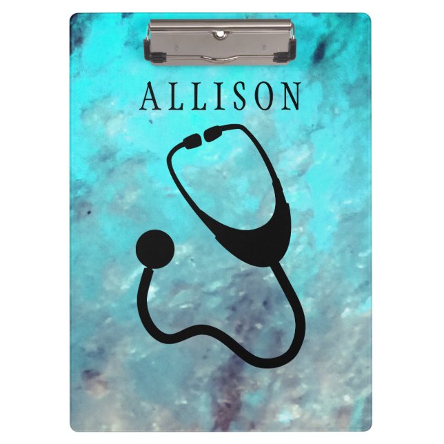 Pranchetas Costume médico de turquesa do mármore do (Frente)