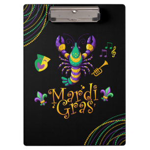 Pranchetas Crayfish/trompet/mask/fleur de lis Mardi Gras