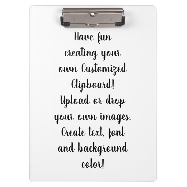 Pranchetas Create Your Own Customizable Personal  (Frente)