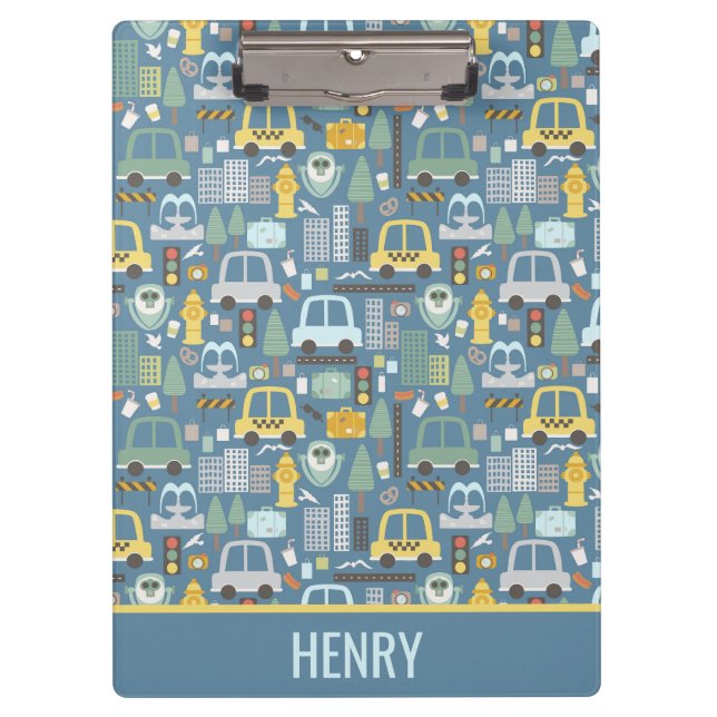 Pranchetas Crianças de Transporte de Cidade Personalizadas (Frente)