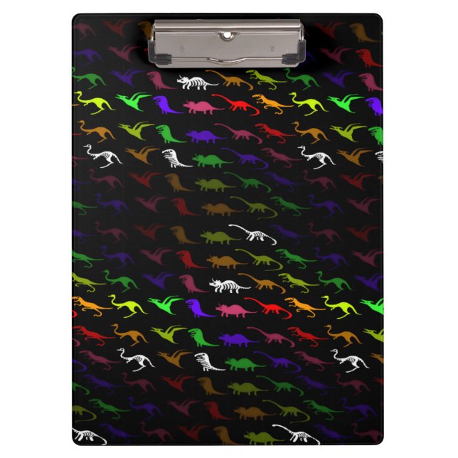 Pranchetas Crianças legal, dinossauro colorido e giro (Frente)