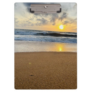 Pranchetas Crie a sua foto: nascer do sol da praia simples