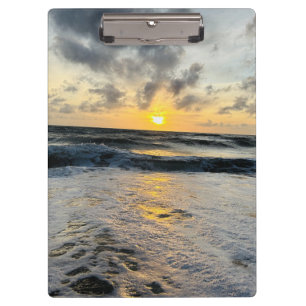 Pranchetas Crie a sua foto: nascer do sol da praia simples