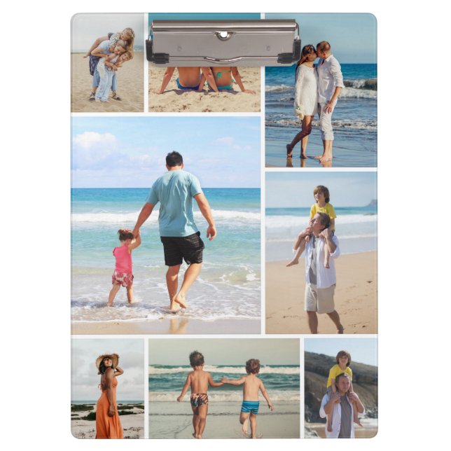 Pranchetas Crie sua própria colagem de 8 fotos (Frente)