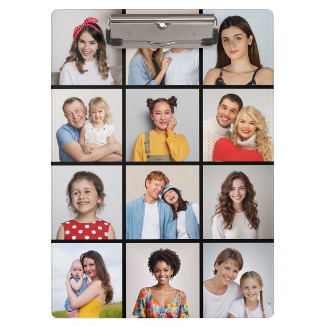 Pranchetas Crie Sua Própria Colagem De Fotos 12 (Frente)